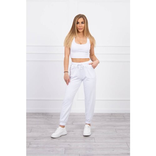 Kesi Set of top+pants white Slike