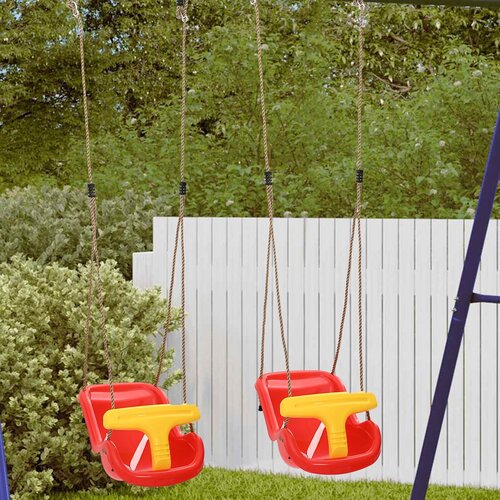 vidaXL Swingovi za bebe s sigurnosnim pojasima i podesivim užadima Plastika Cijene