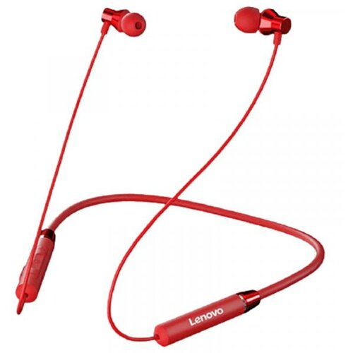 Lenovo HE-05 Neckband Bluetooth Headset red slušalice Slike