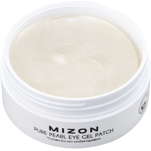 Mizon Pure Pearl Eye Gel Patch hidrogel maska za predel okoli oči proti oteklinam in temnim kolobarjem 60 kos Slike
