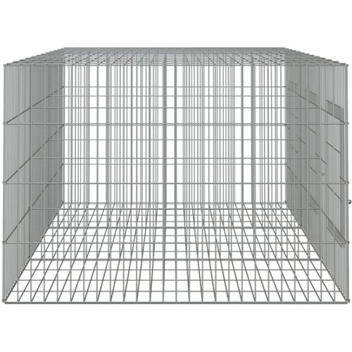  Kavez za zečeve s 3 panela 163x79x54 cm od pocinčanog željeza Slike
