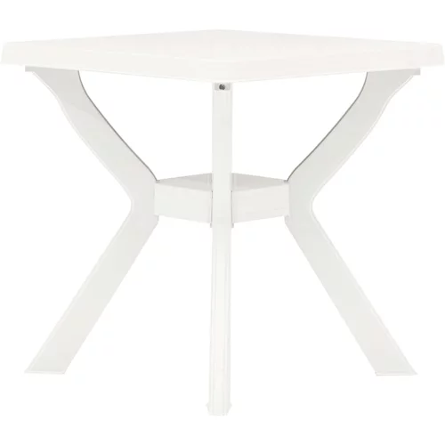 Bistro stol bijeli 70 x 70 x 72 cm plastični