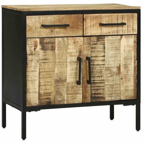  Kreveta s ladicama 70 x 35 x 70 cm Čvrsto drvo manga - 70 x 35 x 70 cm 2 vrata i 2 ladice Slike