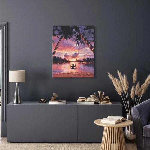  Slika za samostalno slikanje - Sky-high satisfaction 40x50 Slike