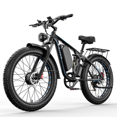 Shengmilo E-BYCCO EB7 PRO električno kolo za odrasle, dvojni motorji z močjo 2000 W, doseg 90 milj, 26&amp;quot; debele terenske pnevmatike, hidravlične zavore,Shiman, (5000009031) Slike
