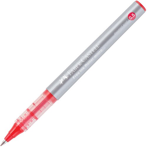 Roler 0,2 MM MICRO (0,5 MM) FREE INK FABER-CASTELL 348503 CRVENI Slike