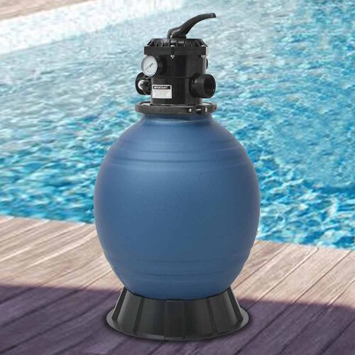  Pje&scaron;čani filtar za bazen s ventilom sa 6 položaja plavi 460 mm Cijene