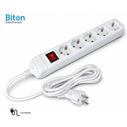Bb Link PRENOSNA PRIKLJUCNICA BITON PETOSTRUKA 1,4M PREKIDAC KB-RB-05KL Slike