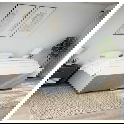 vidaXL Okvir kreveta bez madraca svjetlosivi 180x200 cm od tkanine Cijene