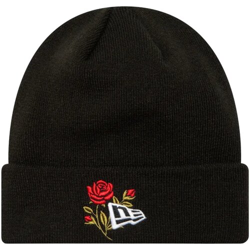 New Era Kape Rose Icon Cuff Knit Beanie Hat Črna Cene
