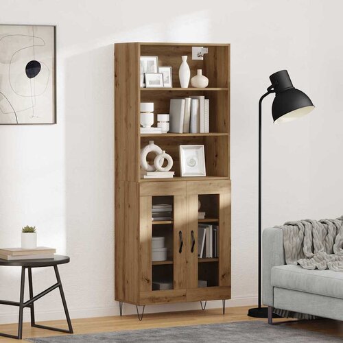  Highboard 2 kom. Umjetnički hrast 69,5 x 34 x 180 cm Cene