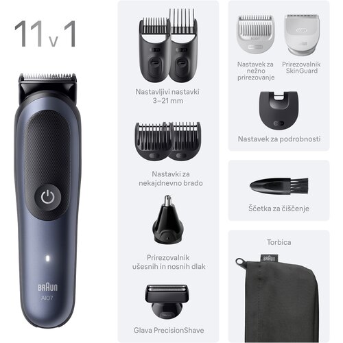 Braun All-In-One Series 7 AIO7540 set za njegu kose, brade i tijela 11u1 1 kom Slike