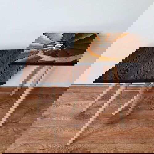 Hanah home 2Shp479 - brown browncamelwhite nesting table (2 pieces) Cene