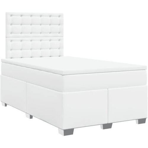 vidaXL Krevet box spring s madracem bijeli 120x190 cm od umjetne kože Cijene