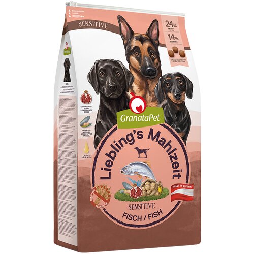 Granatapet Liebling&amp;#039;s Mahlzeit Adult Sensitive riba - Ekonomično pakiranje: 2 x 10 kg Slike