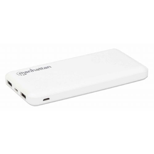 Manhattan prenosna baterija powerbank 10.000 mah manhattan, 2xUSB-A (2,1A in 1A), 1xUSB-C in 1xMicro-USB (2A) 406277 Slike