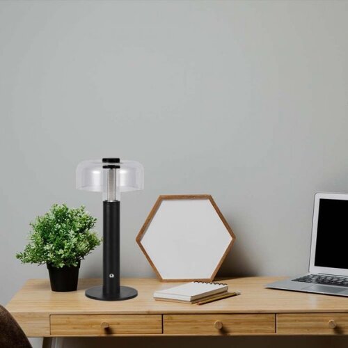 LED prigu&amp;scaron;iva punjiva stona lampa LED/1W/5V 3000K 1800 mAh crna Slike