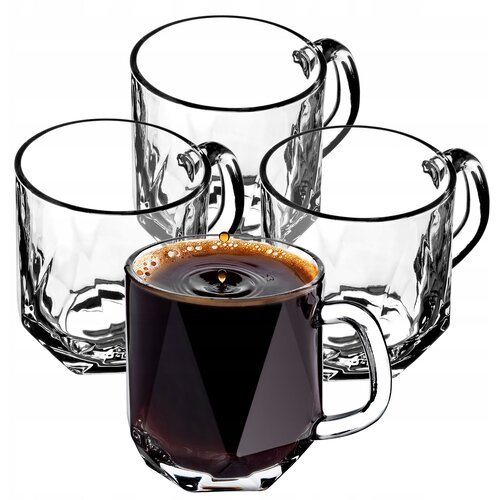 KADAX kozarci 300 ml za kavo, čaj, pijače, kozarec z ročajem, komplet 4 kosov, (5000351723) Cene