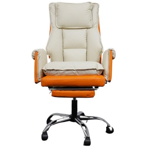 President kancelarijska stolica bela - narandžasta (yt-026) Cene