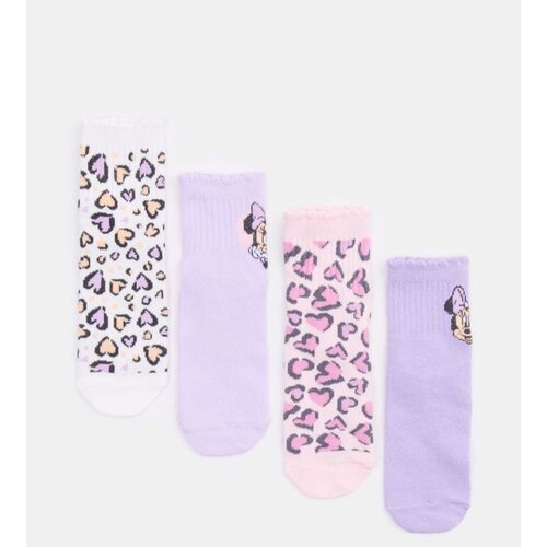 Sinsay Rebraste čarape s leopard uzorkom 4 pack Minnie Mouse Slike