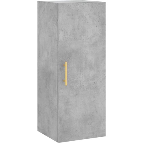  Visoka komoda siva betona 34,5x34x180 cm od konstruiranog drva Slike