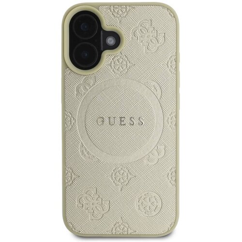 Guess Hrbtni ovitek za iPhone 16 Odporen MagSafe, Zlata, (21749379) Cene