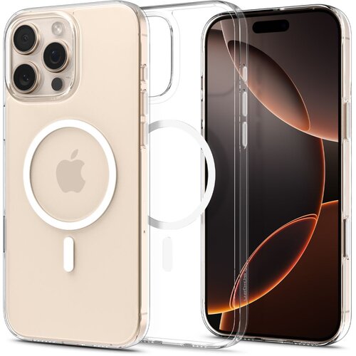 POSNETI MEDIJI SPIGEN TANKI OVITEK ZA IPHONE 16 PRO MAGSAFE PROZOREN/BEL Z ZA&Scaron;ČITO KAMERE, (5000261103) Cene
