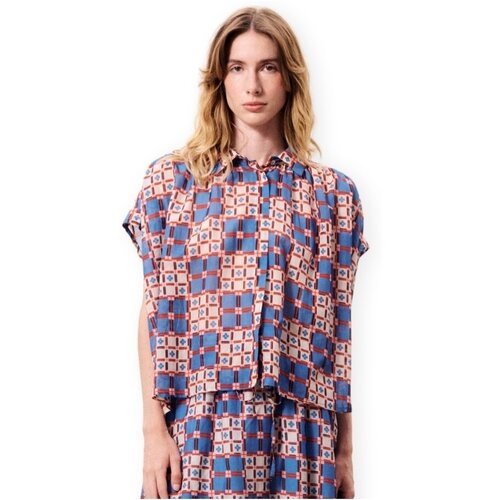 Frnch Topi & Bluze Chrysocolle Shirt - Azulejos Večbarvna Cene