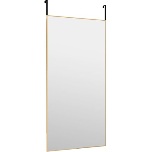  Ogledalo za vrata zlatno 50 x 100 cm od stakla i aluminija Slike