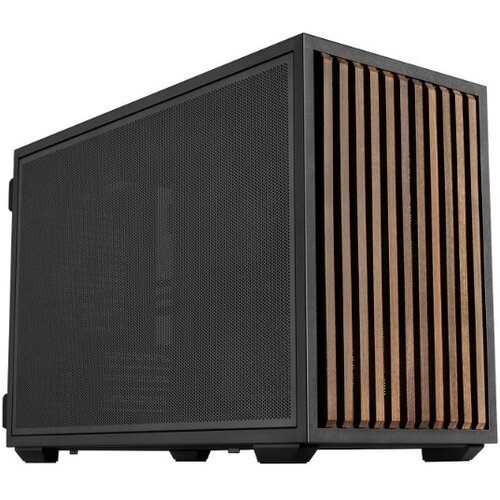Lian Li B4-mATX Wood Mini Tower Black, Wood Slike