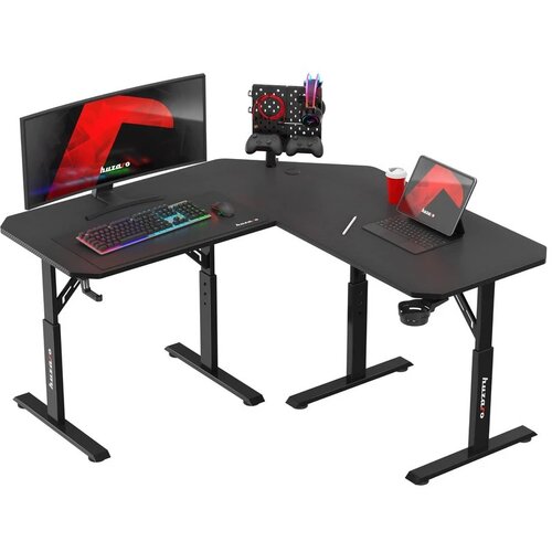  Električni podesivi gaming sto Huzaro Hero 7.3 Crni 140x60cm Slike