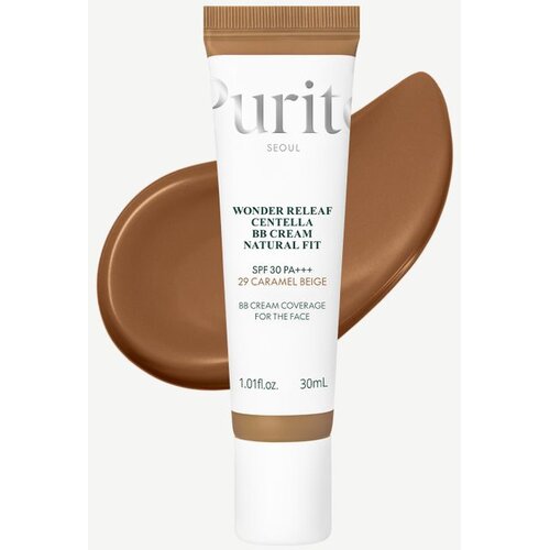 PURITO SEOUL Wonder Releaf Centella BB Cream posvetlitvena BB krema s pomirjajočim učinkom odtenek 29 Caramel Beige 30 ml Slike