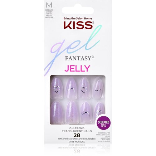 Kiss Gel Fantasy Jelly Color umetni nohti One Day Jelly 28 kos Cene