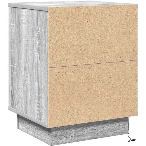  Noćni ormar Siva 39 x 34,5 x 50 cm Konstruirano drvo Slike