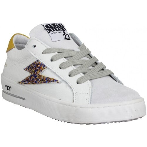 Semerdjian Modne superge Maya 9505 Cuir Velours Femme Blanc Glitter Multi Bela Slike