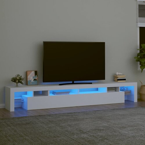 vidaXL TV ormarić s LED svjetlima bijeli 260 x 36,5 x 40 cm Cijene