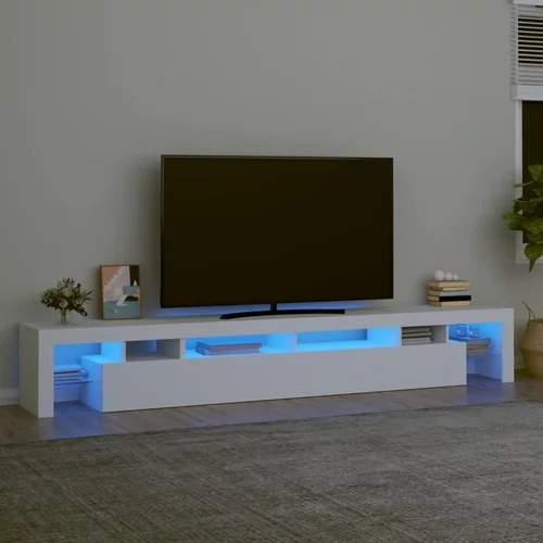 vidaXL TV ormarić s LED svjetlima bijeli 260 x 36,5 x 40 cm