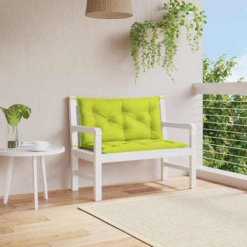  Jastuk za vrtnu klupu jarkozeleni 100x(50+50)x7 cm od tkanine Cijene