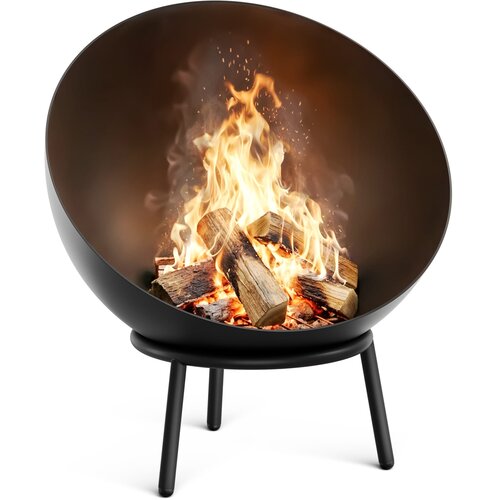 Blumfeldt Fireball nizka ognjiščna skleda | odporna proti koroziji | stabilna proti prevrnitvi | robustna | 66 cm | črna Cene