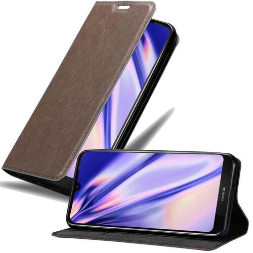 Cadorabo Ohišje, združljivo z Nokia 3.2 v kavovinsko rdeča - Zaščitni ovitek z magnetnim zapiranjem, stoječo funkcijo in režo za kartice, (20550285) Cene