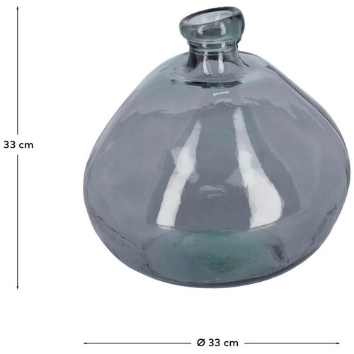 Kave Home Modra vaza iz recikliranega stekla (vi&amp;scaron;ina 33 cm) Brenna &amp;ndash; Slike