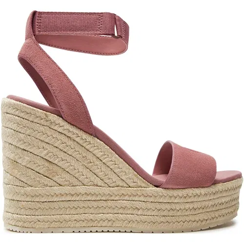 Calvin Klein Jeans Espadrile Wedge Sandal Su Mg Btw YW0YW01026 Ash Rose TQY