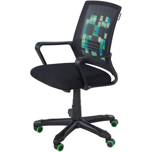 Minecraft VRTLJIVI STOL umetna masa, tekstil črna Cene
