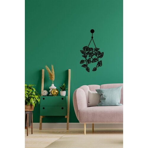Wallity zidna dekoracija flower cluster 3, 20 x 40 cm, crna Cene