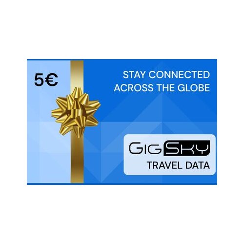 GigSky Gift Card 5 EUR Key GLOBAL Slike