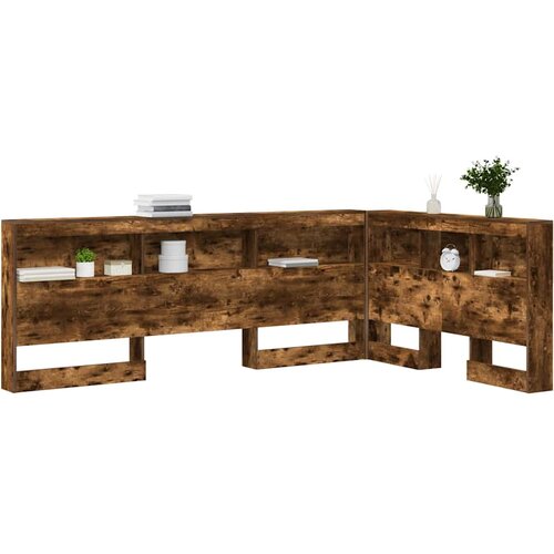  Skladi&amp;scaron;no uzglavlje Dimljeni hrast 207,5 x 137,5 x 76,5 cm Slike