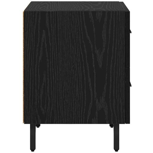  Noćni ormar s ladicama 2 pcs Crni hrast 40 x 35 x 47.5 cm Slike