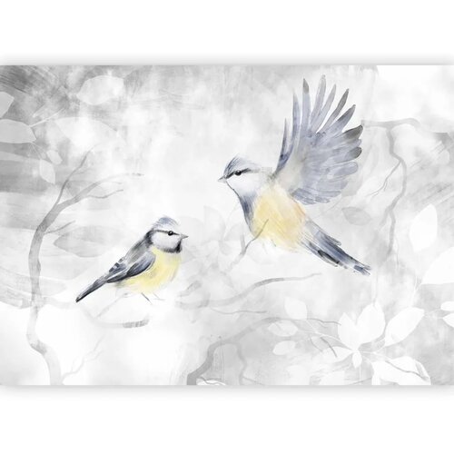  Foto tapeta - Watercolor Tit - Second Variant 98x70 Samoljepljiva Cene