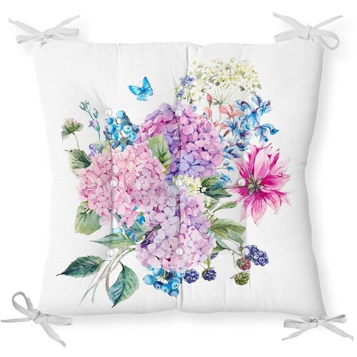 Minimalist Cushion Covers Sedežna blazina iz mešanice bombaža Bouquet, 40 x 40 cm Cene