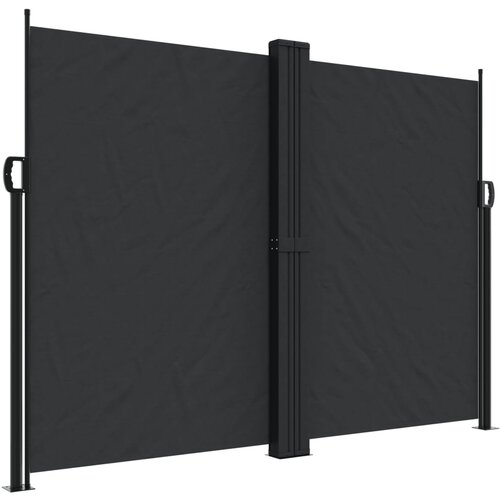 VidaXL Zložljiva stranska tenda črna 180x1000 cm, (21144121) Slike